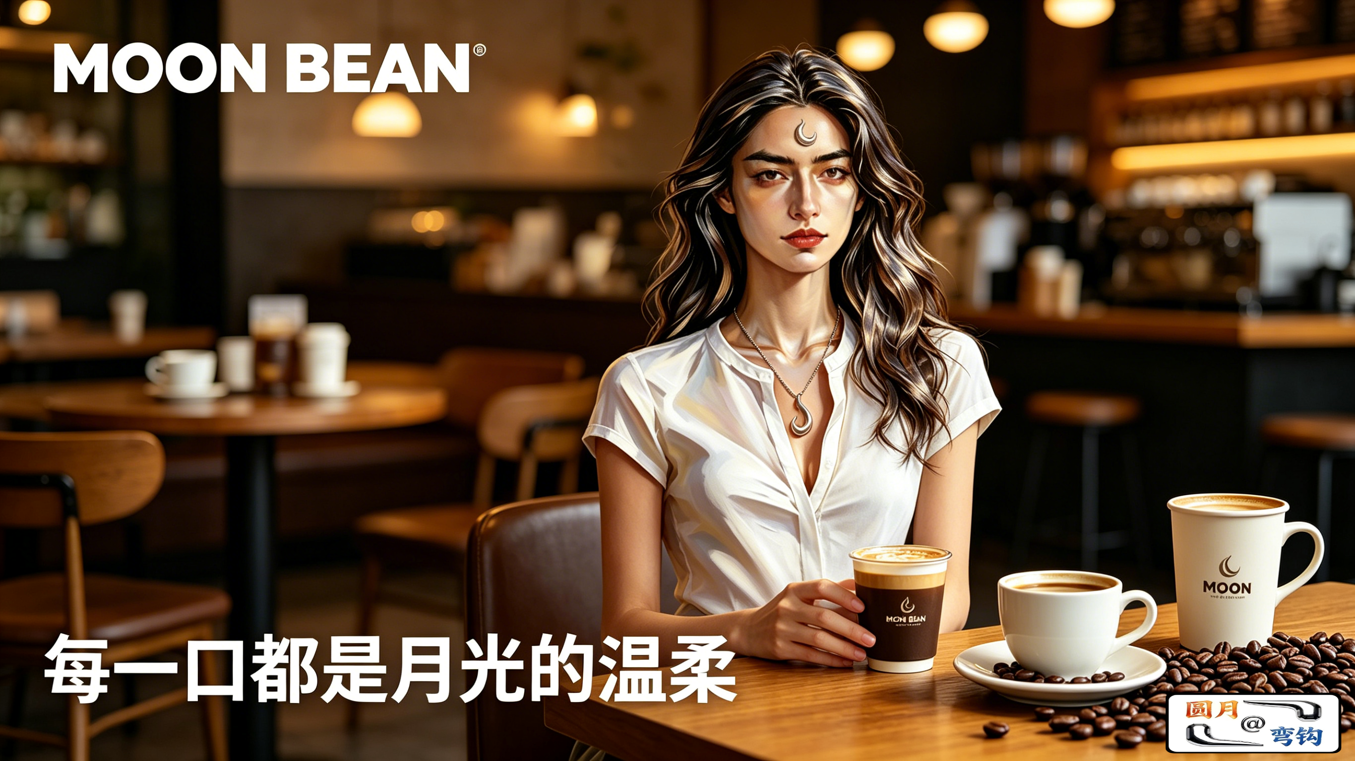 MOON BEAN × 圆月弯钩，月光入杯