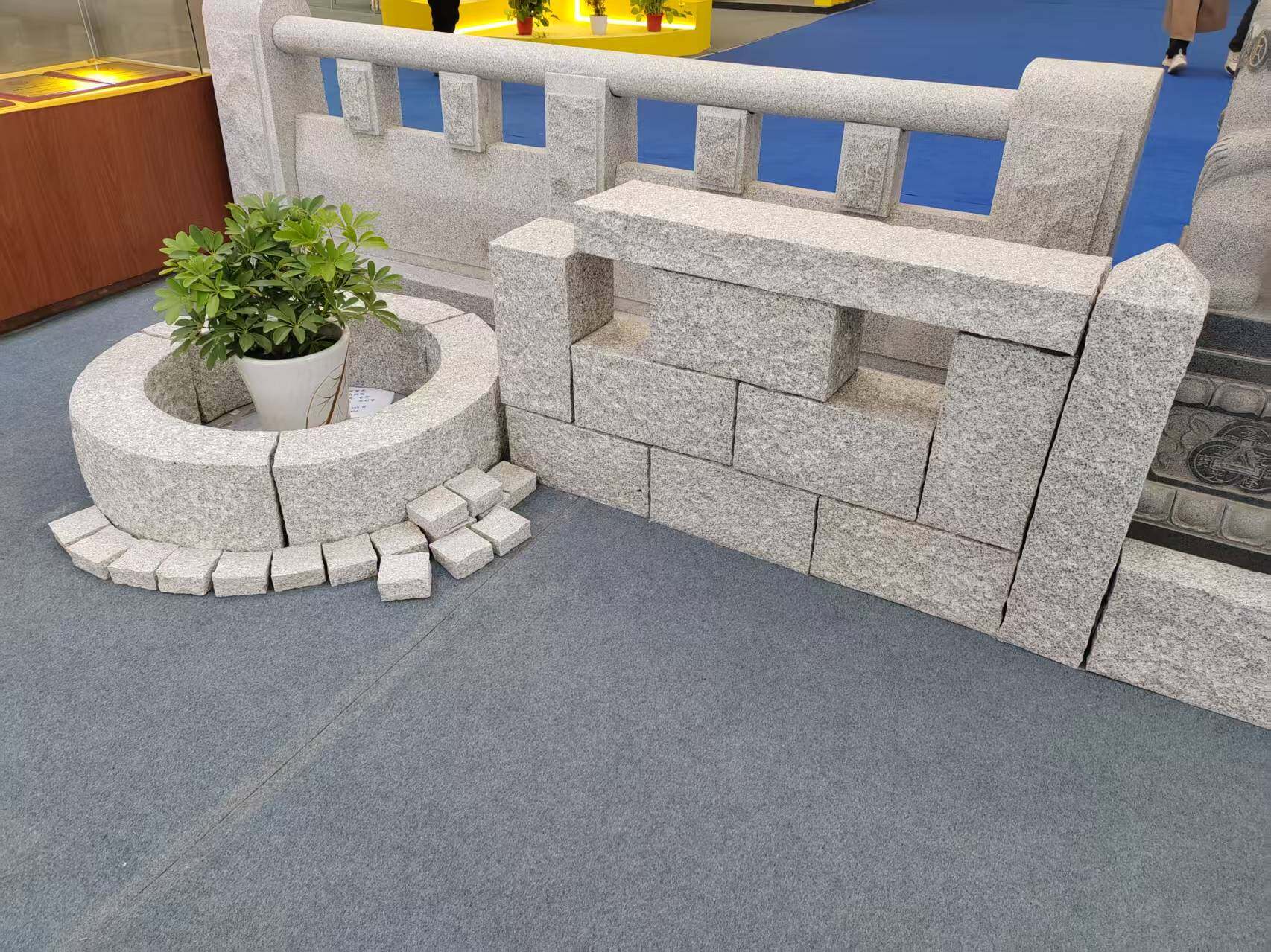 Granite Pineapple Surface Landscape Stone Display