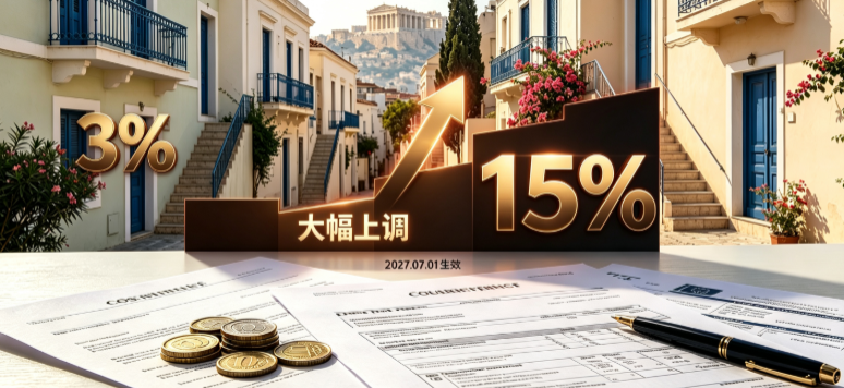 希腊投下"深水炸弹"：非欧盟买家房产转让税从3%飙至15%