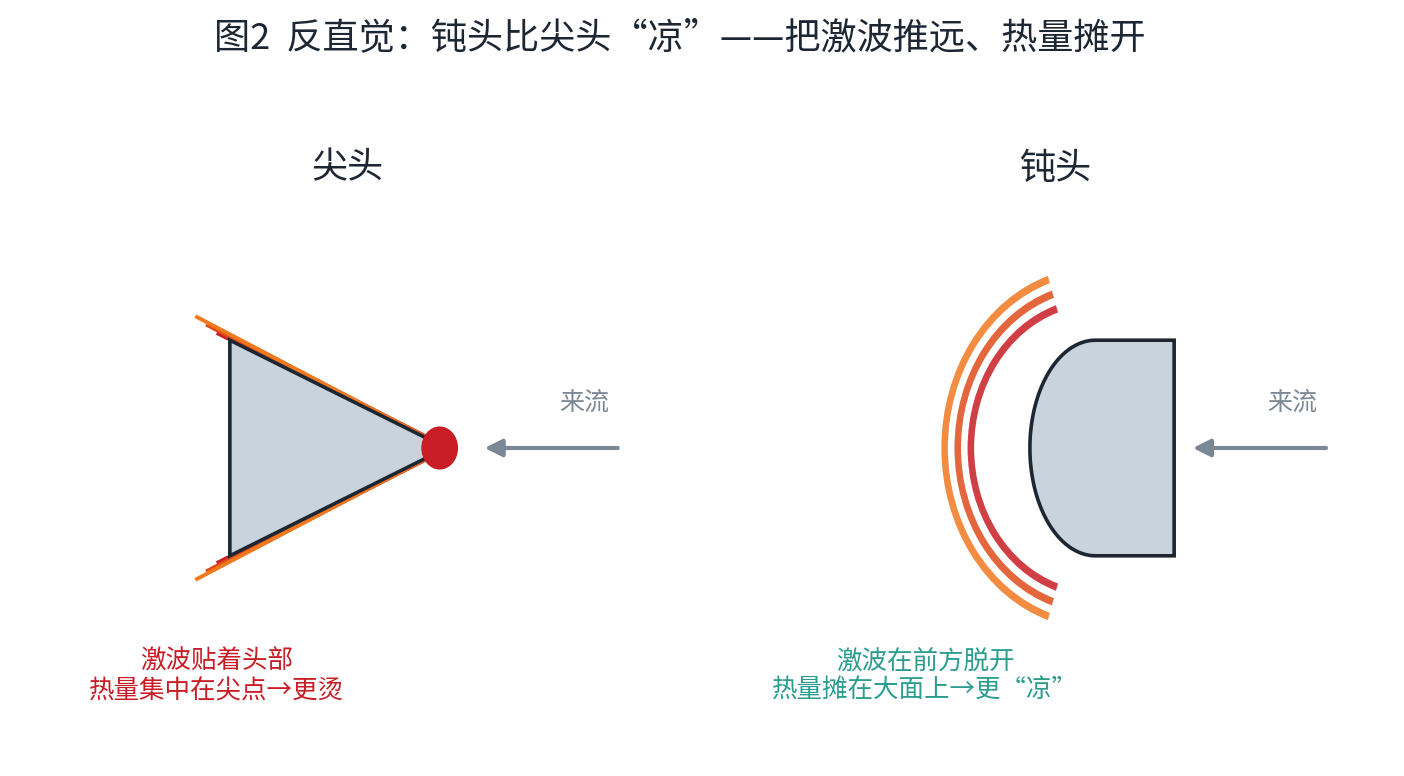 Counterintuitively, blunt bullets stay cooler than pointed ones.