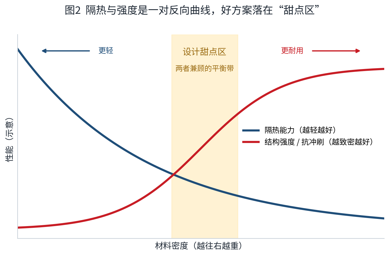 隔热与强度反向曲线图