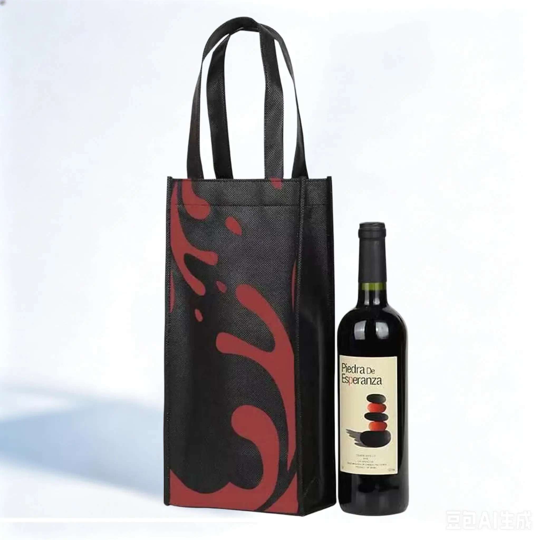 Single Wine Bottle PP Non Woven Gift Bag