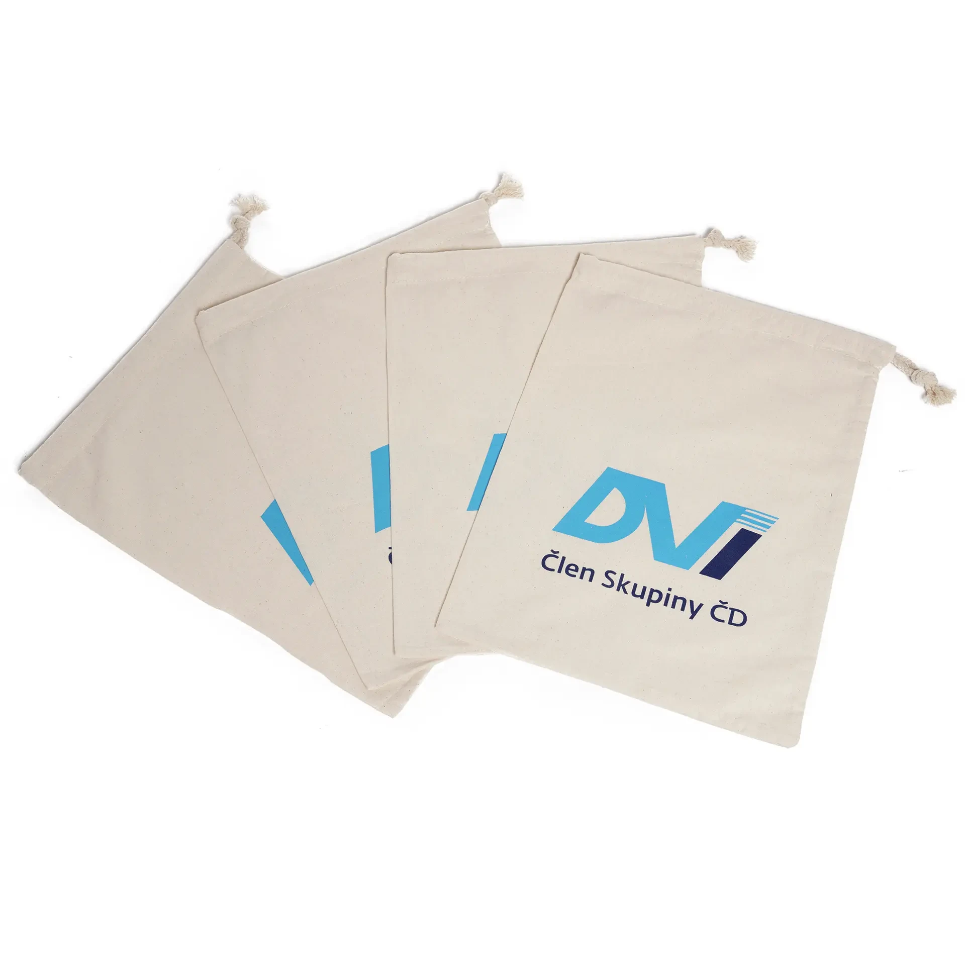 Cotton Muslin Small Drawstring Packaging Pouch view 2