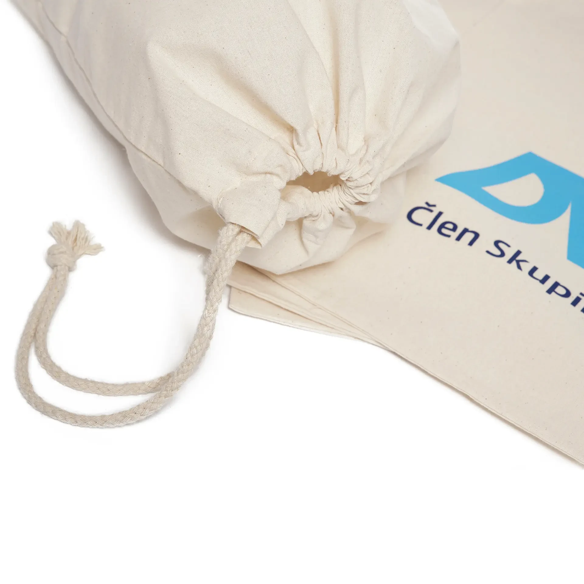 Cotton Muslin Small Drawstring Packaging Pouch view 4
