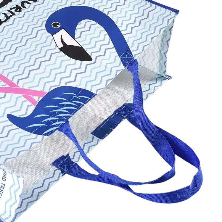 Laminated RPET Grocery Shopping Tote Bag view 3