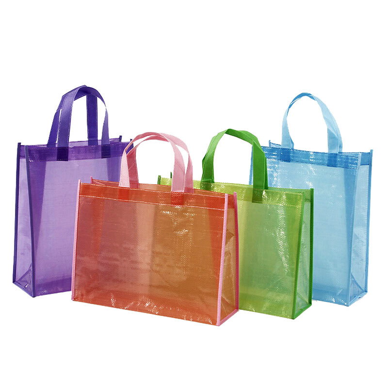 Transparent Laminated PP Woven Tote view 2