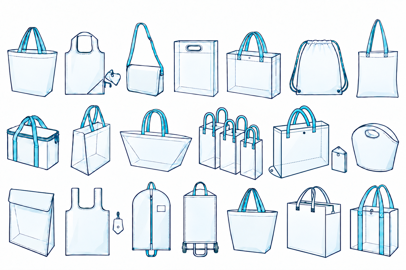 Bag style guide - Tote bags, drawstring bags, cooler bags, and custom packaging options