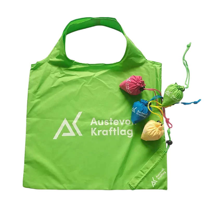 Polyester Foldable Strawberry Shape Shopping Bag view 2