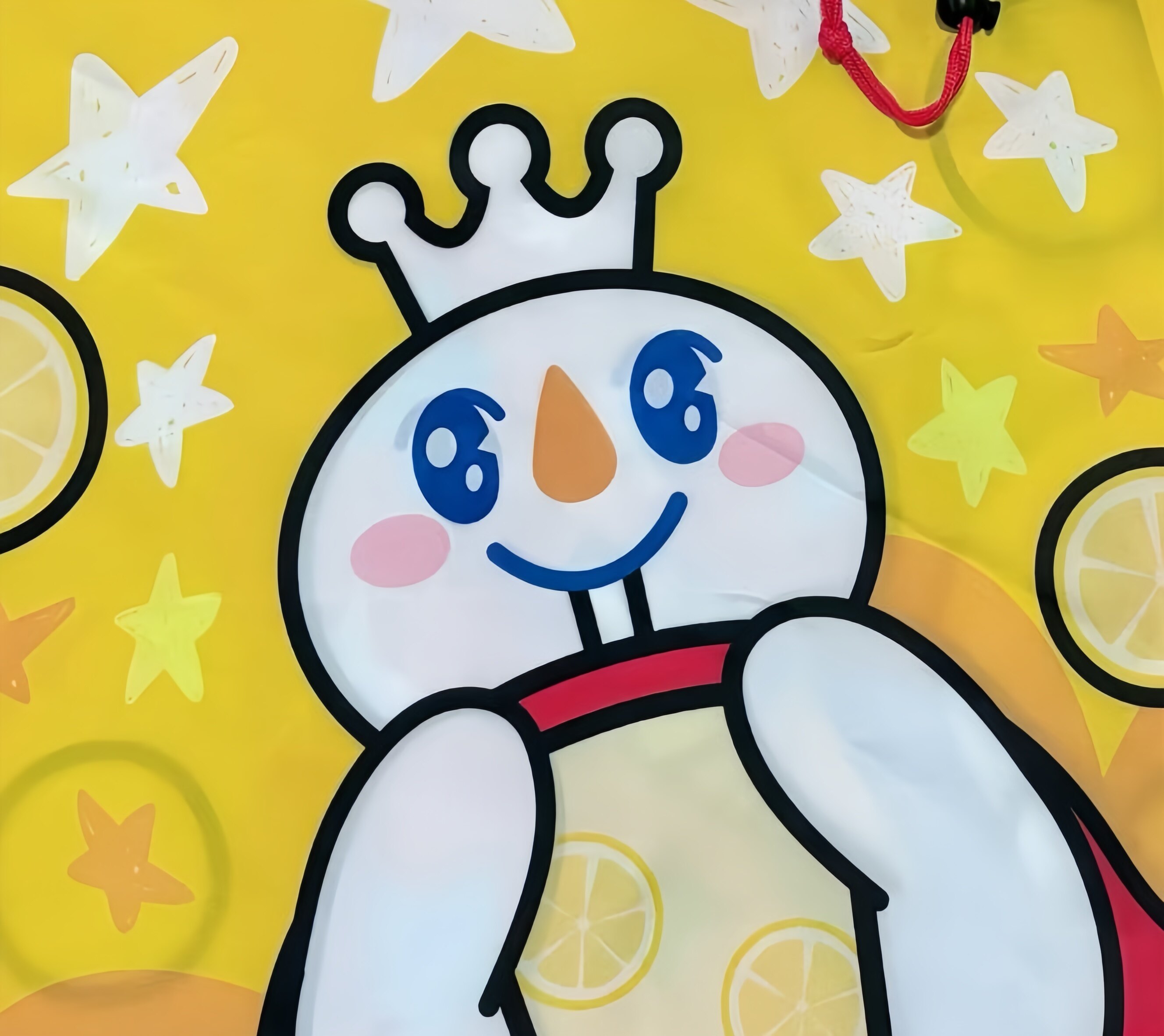 Dye sublimation printing - Full-color cartoon character design printed on reusable shopping bag