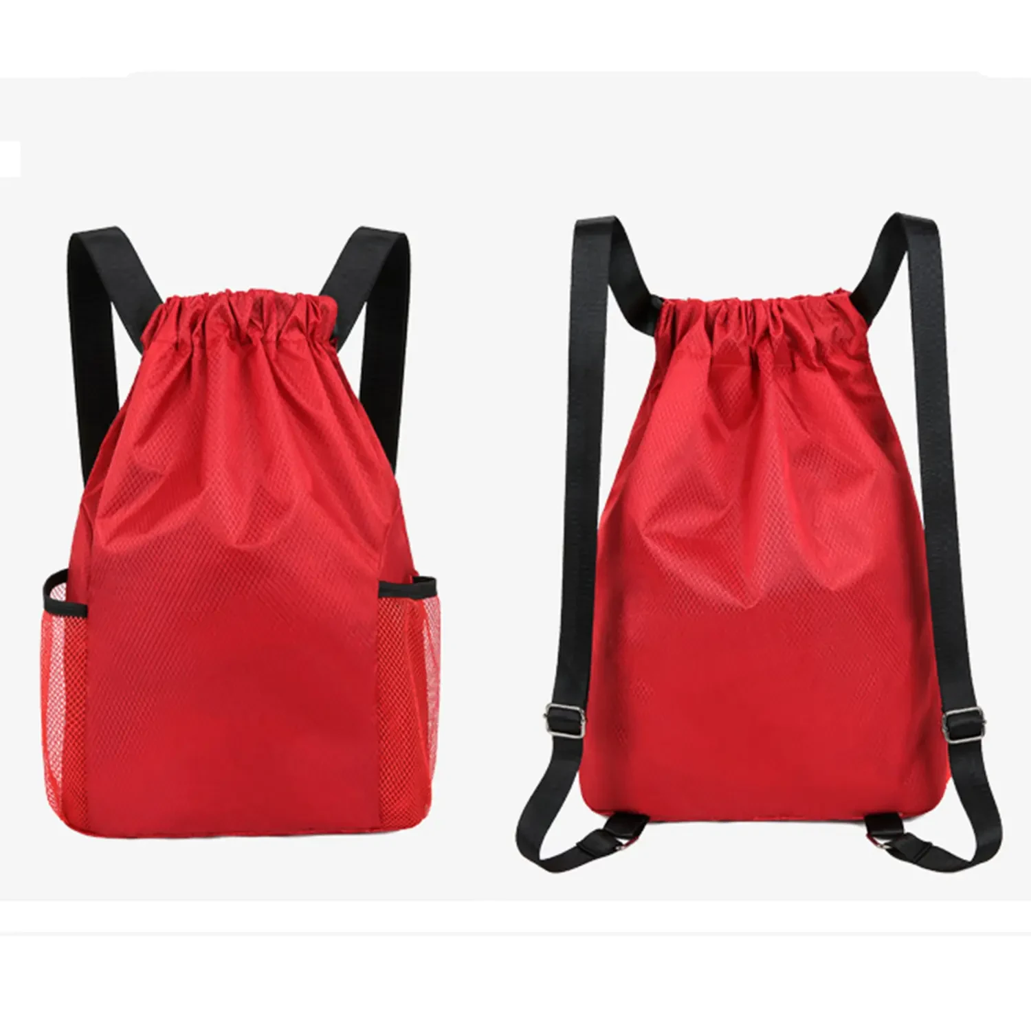Breathable Mesh Drawstring Gym Sports Bag view 2