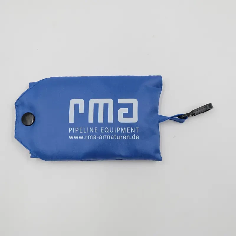 210D Foldable Polyester Shopping Bag with Pouch view 2
