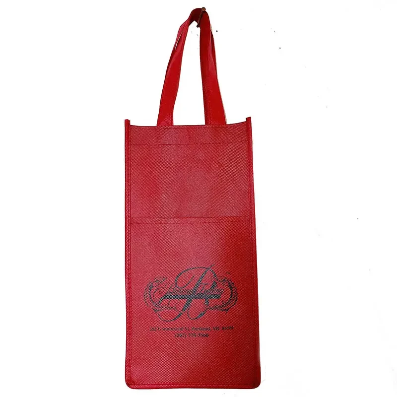 Single Wine Bottle PP Non Woven Gift Bag view 3