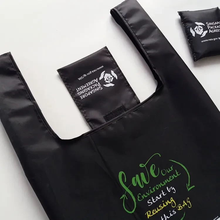 RPET Foldable Polyester Shopping Bag view 3