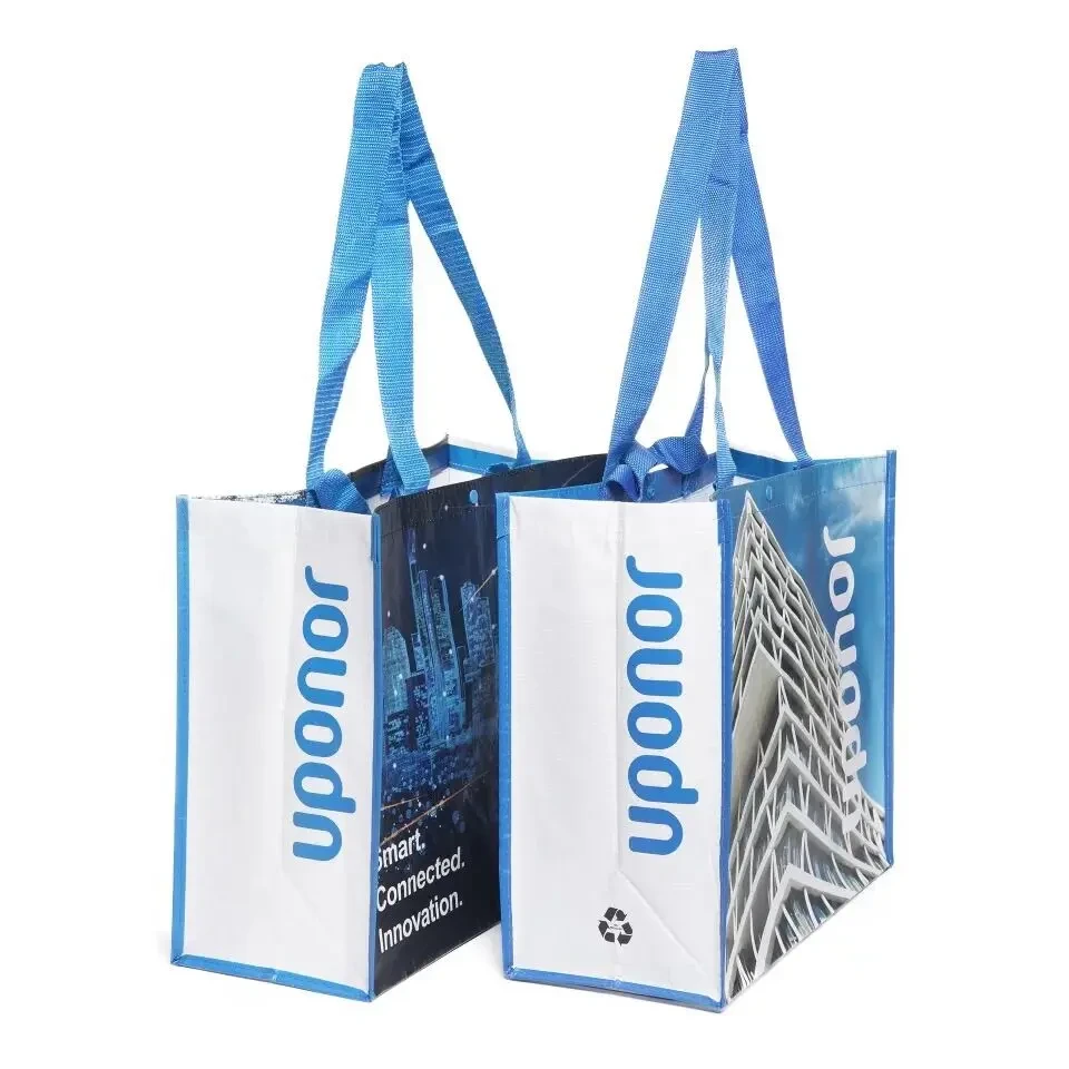 Heavy Duty Recycled RPET Woven Grocery Shopper view 2
