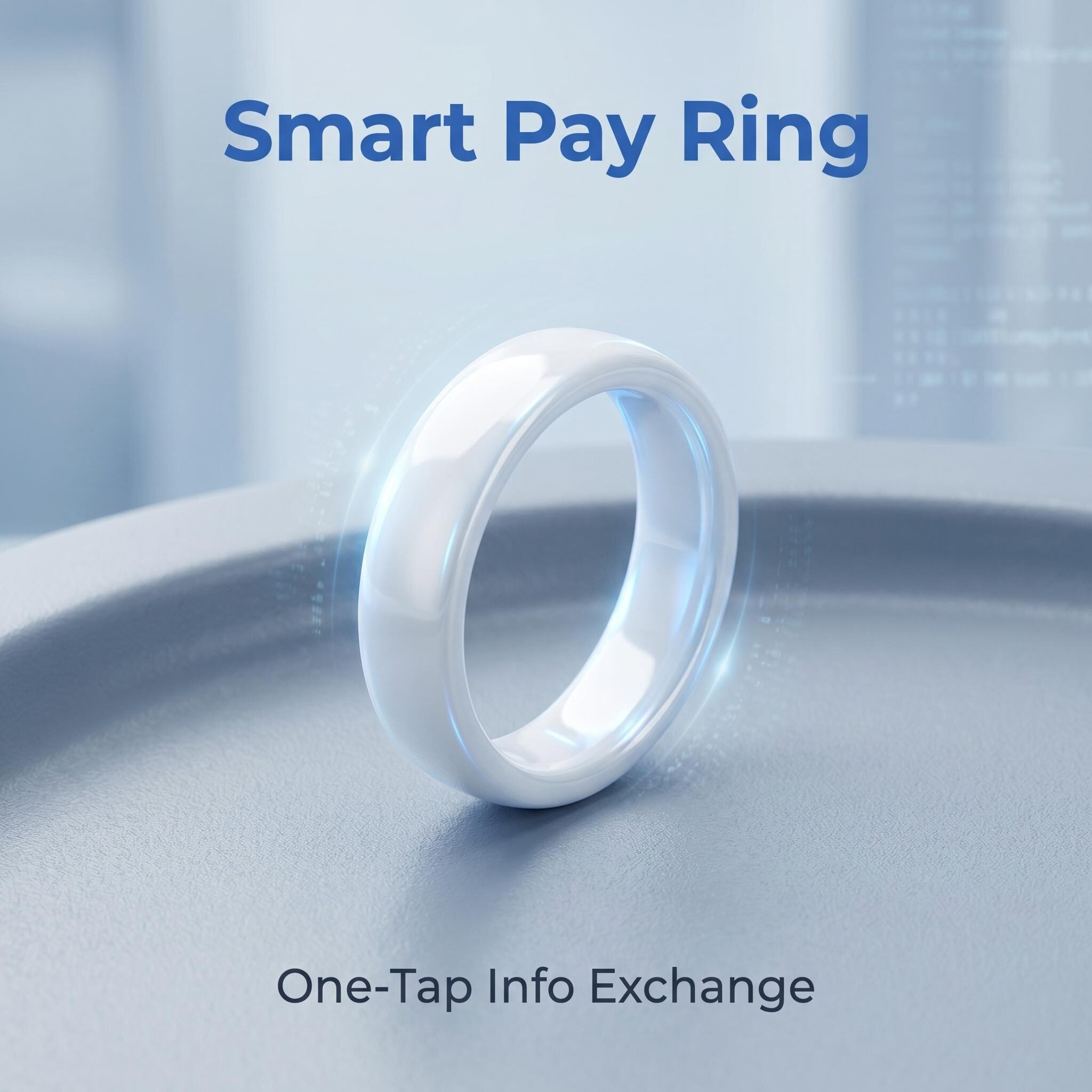 5mm Wearable Ceramic NFC Smart Ring with NTAG213/NTAG215/NTAG216 for Brand Promotion