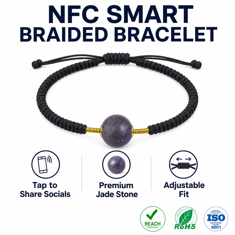 Digital Business Card NFC Bracelet for Business Professionals