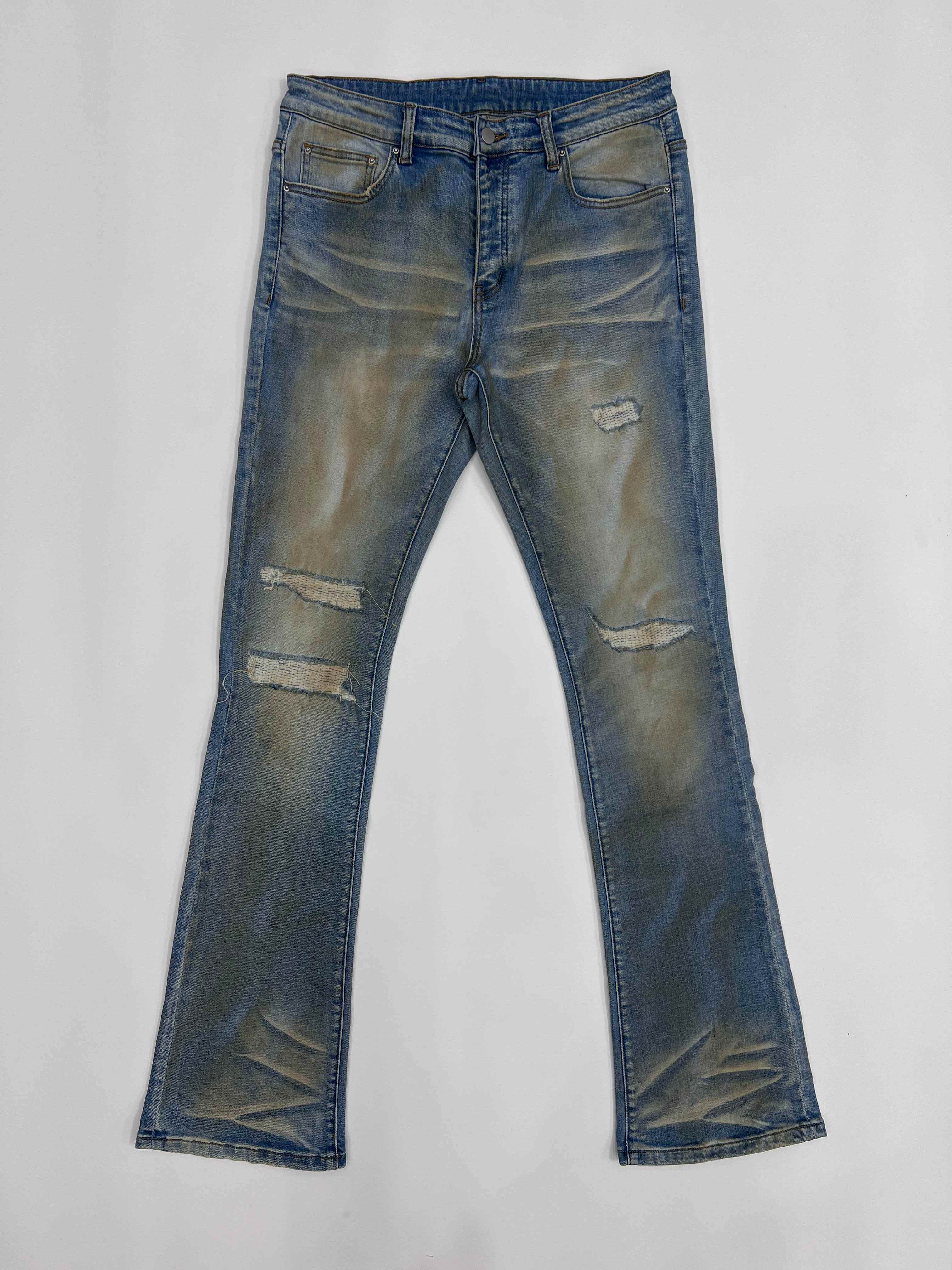 Embroidered Floral Jeans v8