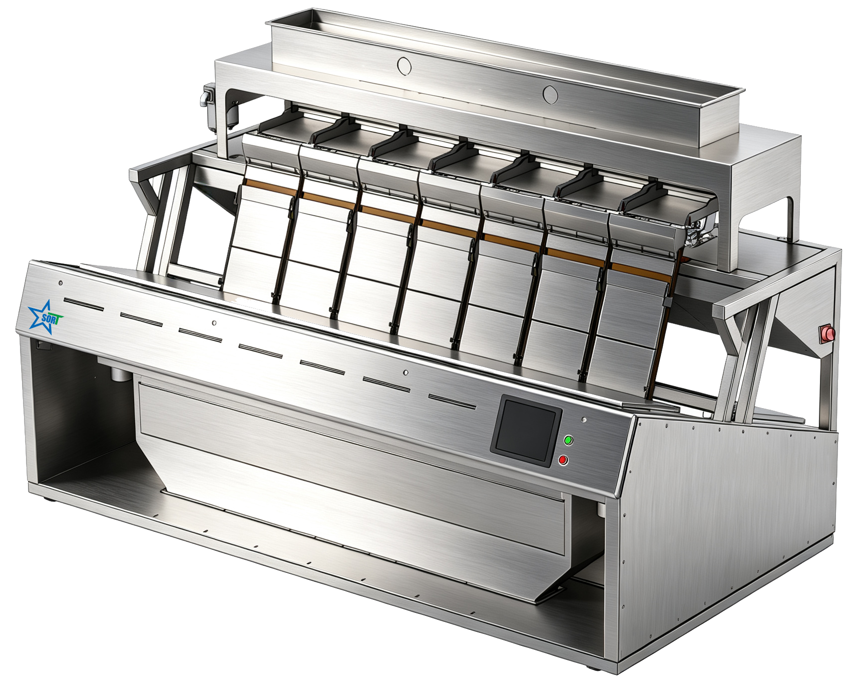 Vertical 7-channel Color Sorter for Salt Powder