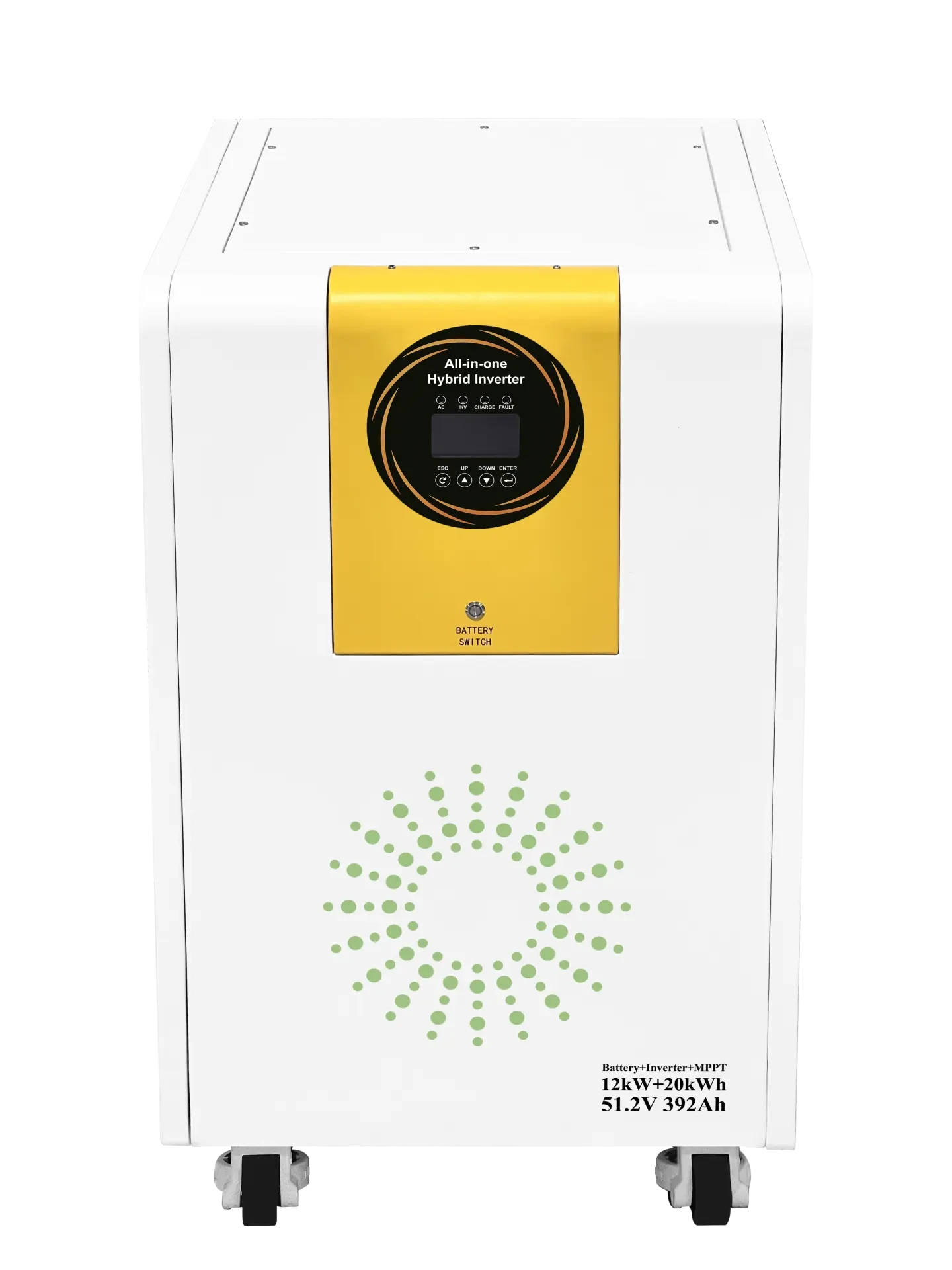 12kW hybrid inverter +20 kWh battery pack