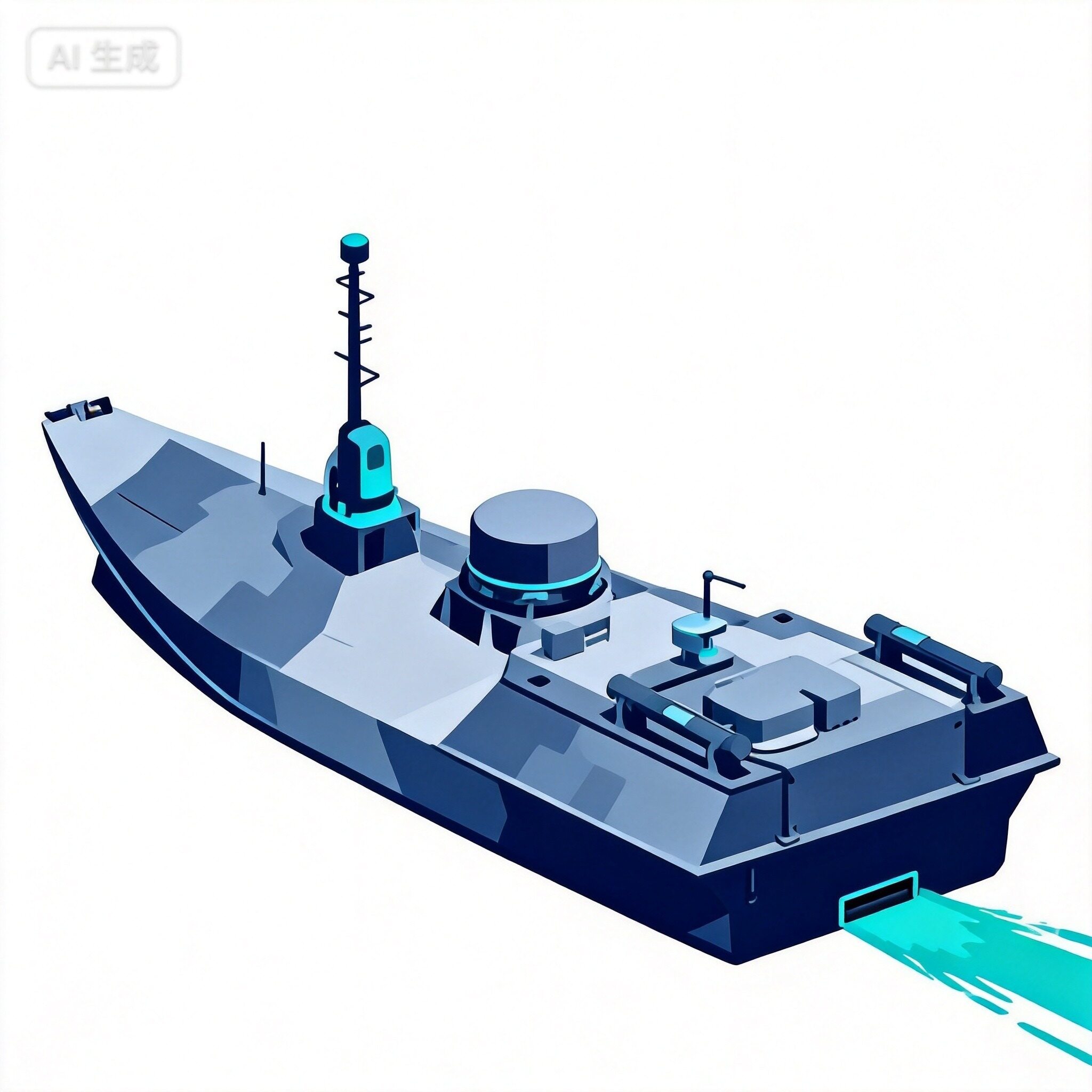 Unmanned surface vessel with pump-jet propulsion
