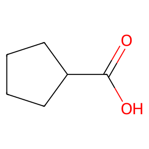 Cyclopentanecarboxylic acid Structure