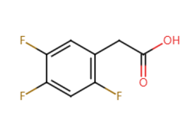 2,4,5-Trifluorophenylacetic acid Structure