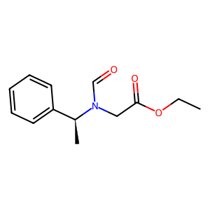 Ethyl N-[(1R)-1-phenylethyl]-N-formylglycinate Structure