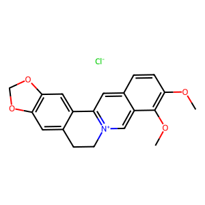 Berberine chloride Structure