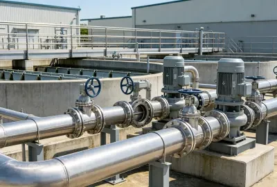 Industrial manifold headers for a process plant