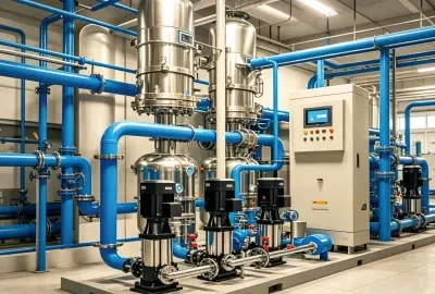 A stainless steel workshop focused on manifolds and piping
