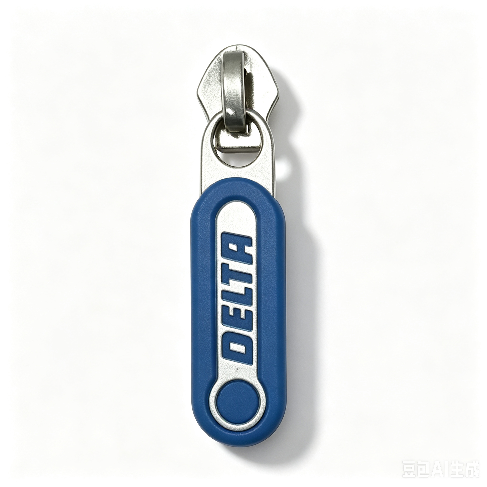 Blue DELTA zipper pull