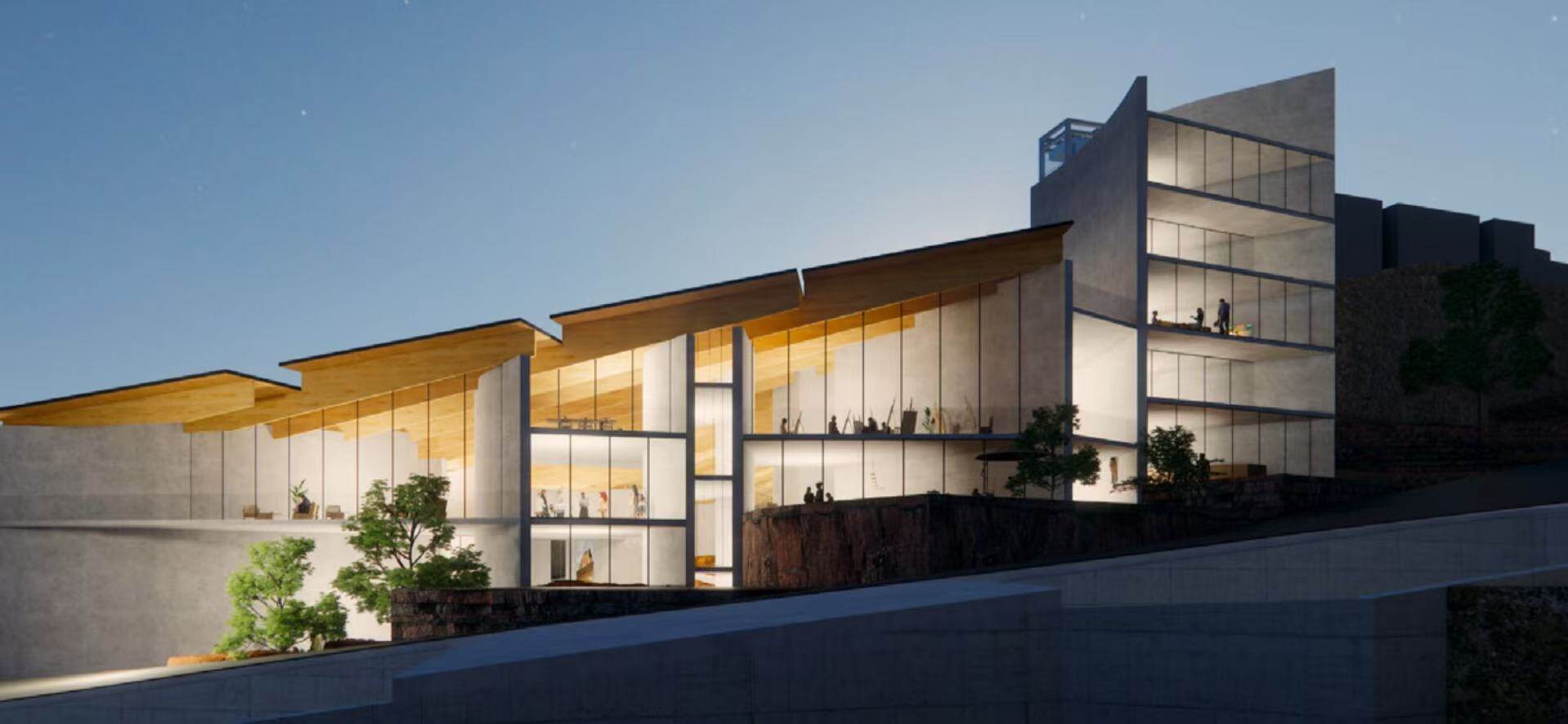 Modern Art Museum: Mountain View Exterior