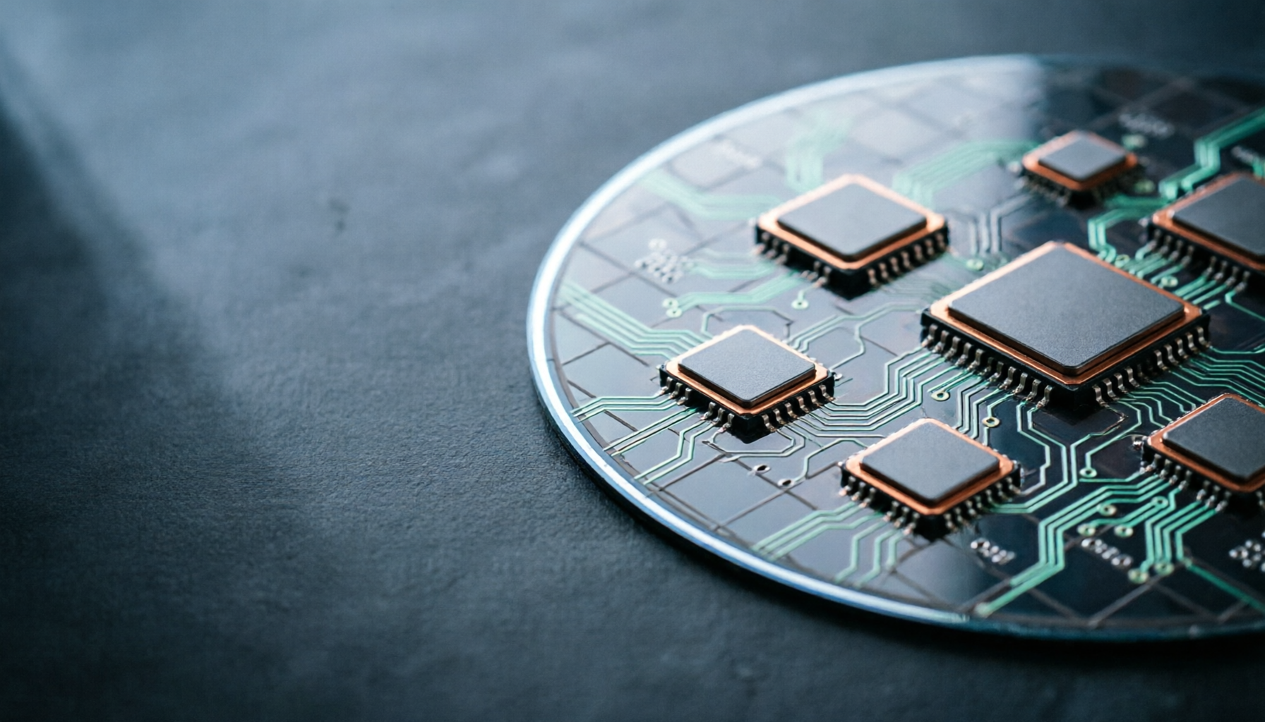 Silicon wafer and packaged microchips