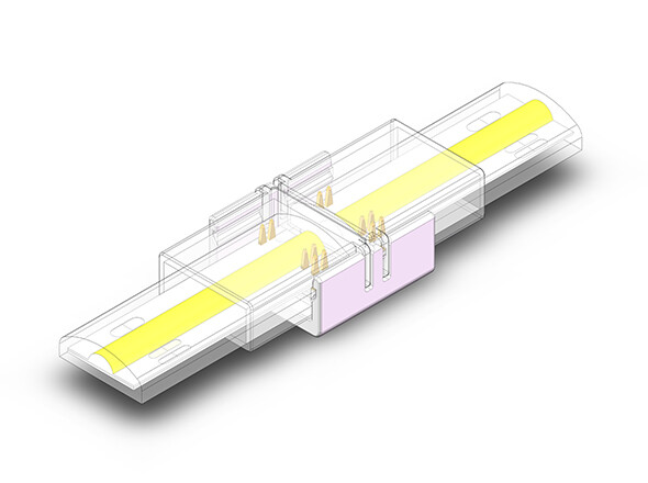 Waterproof 10mm PCB(12MM Tube) 3P COB Strip Connector view 2