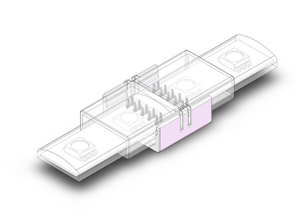 Waterproof 12mm PCB(14MM Tube) 5P SMD Connector view 2