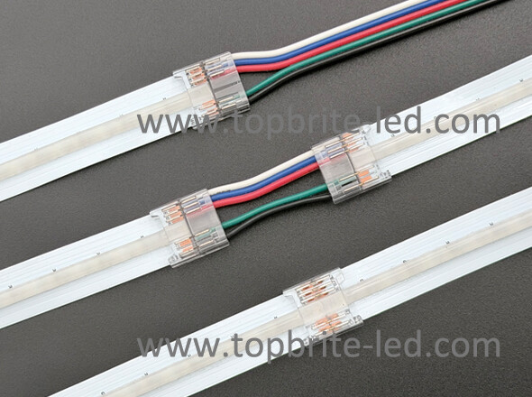 5-Pin Solder-free COB RGBW Connector(12mm)