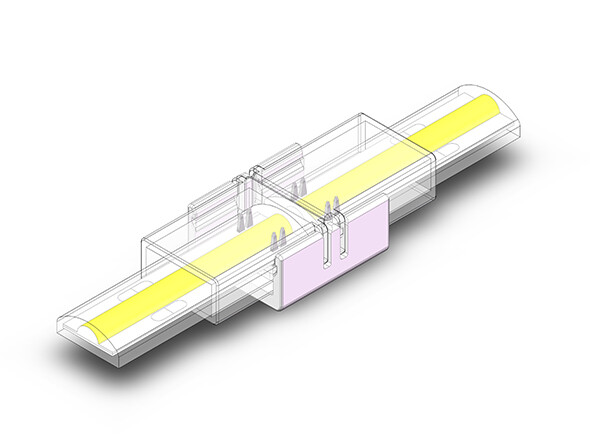 Waterproof 10mm PCB(12MM Tube) 2P COB/SMD Connector view 3