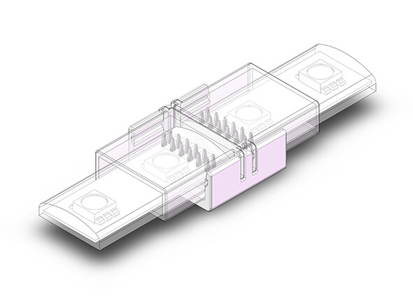 Waterproof 12mm PCB(14MM Tube) 6P SMD Connector view 2