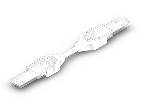 Waterproof 10mm PCB(12MM Tube) 4P COB Strip Connector