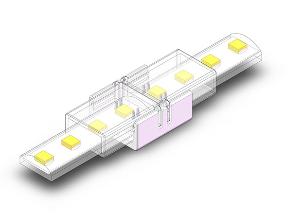 Waterproof 10mm PCB(12MM Tube) 2P COB/SMD Connector view 4
