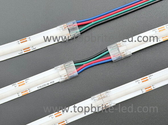 4-Pin Solder-free COB RGB Connector(10mm)