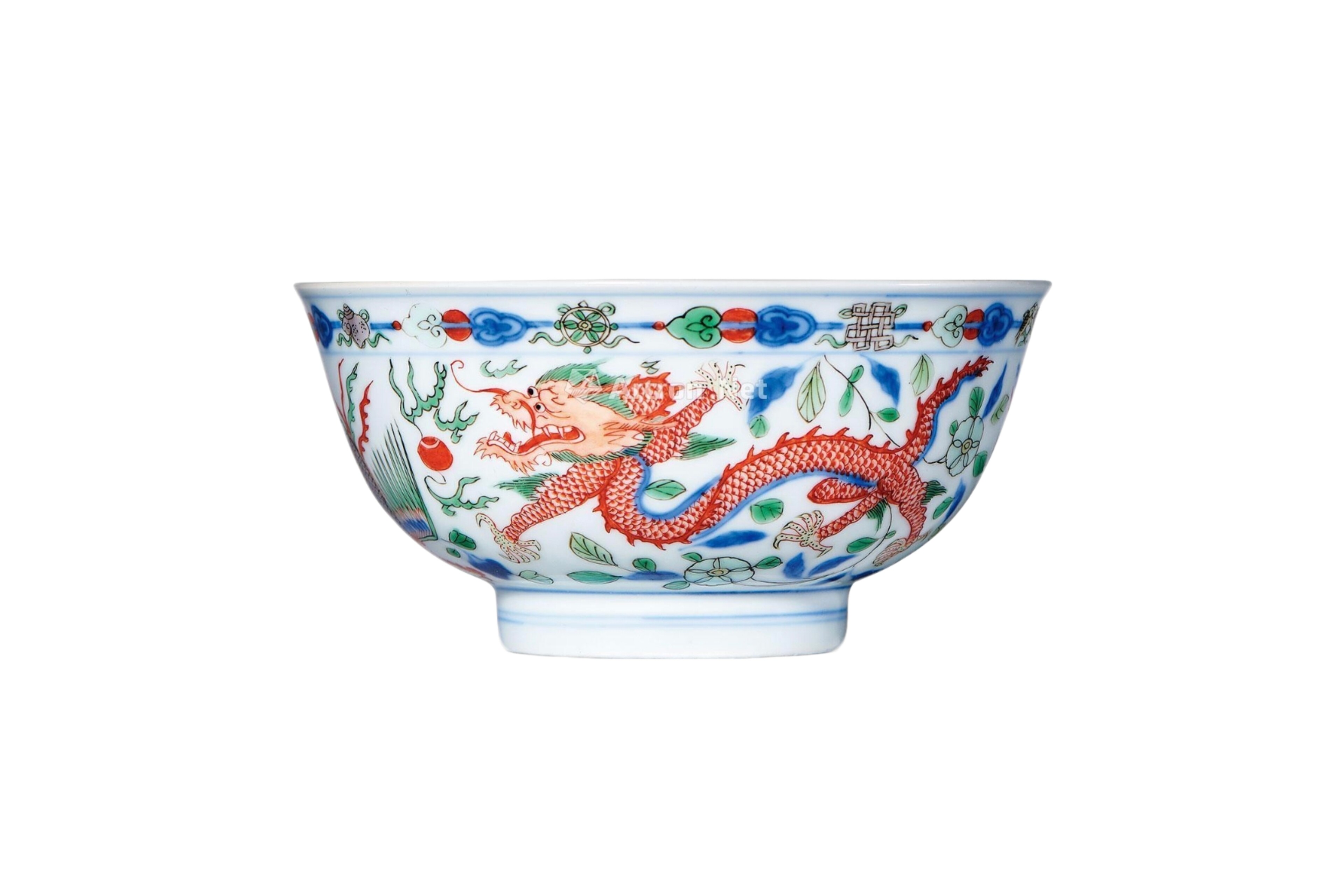 Kangxi Reign, Wuzcai Dragon-and-Phoenix Bowl