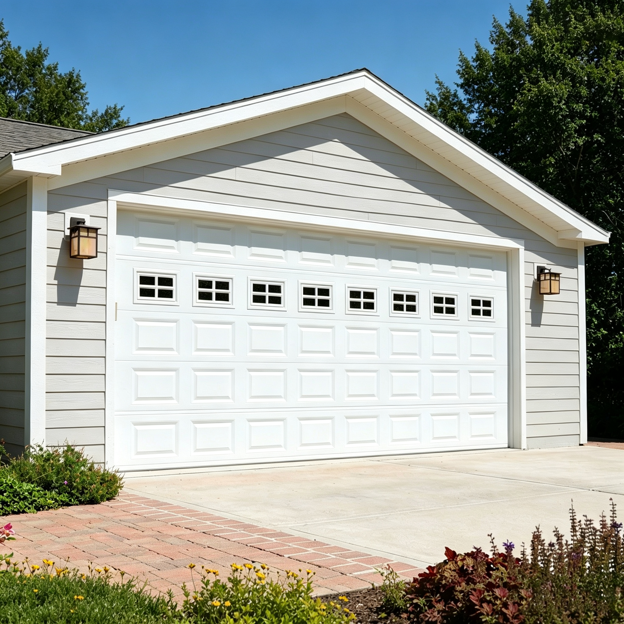 Insulated Steel Raised Panel Overhead Garage Doors