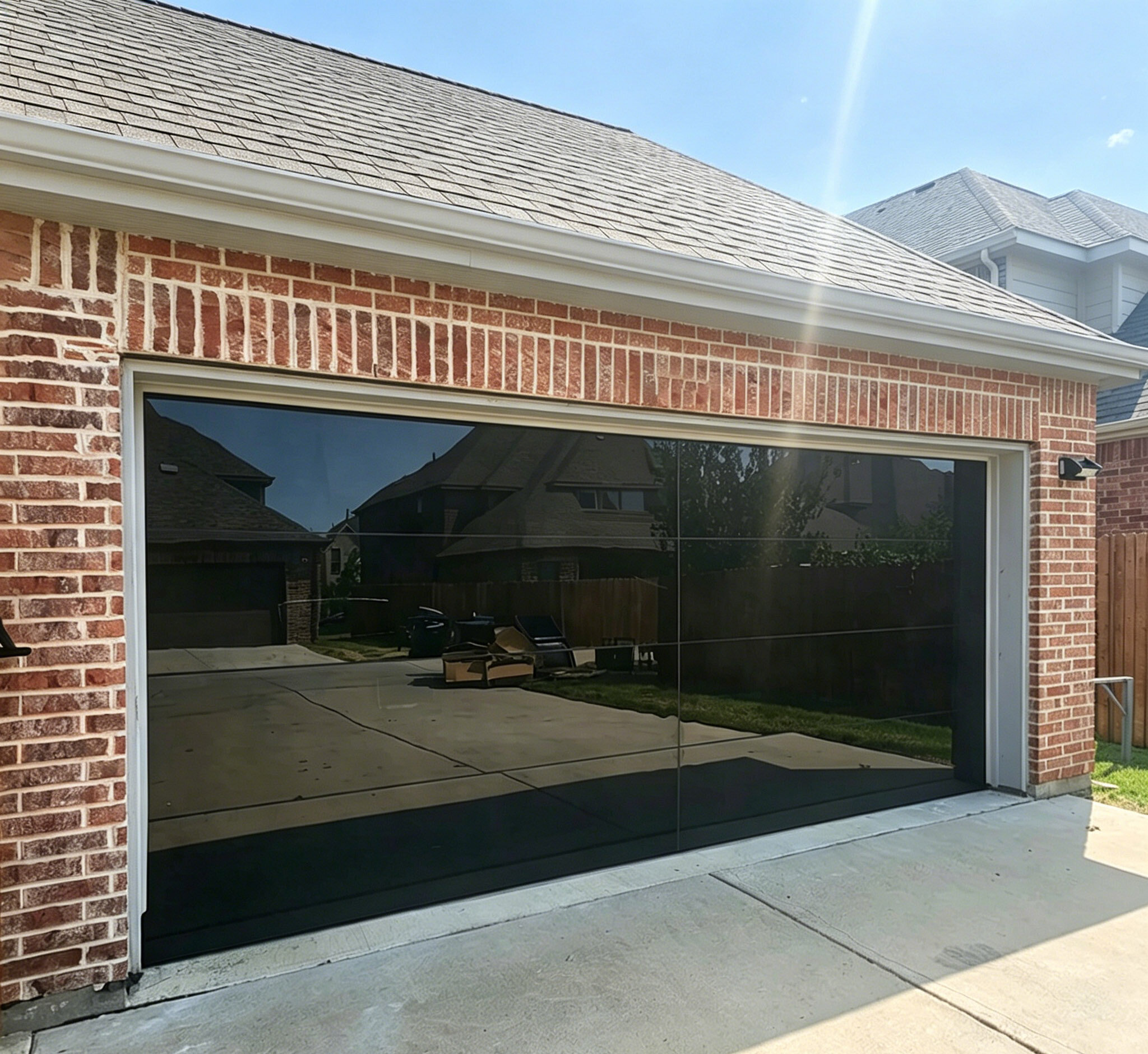 Frameless Full View Aluminium Overhead Garage Doors