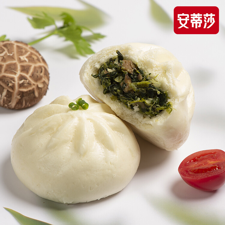 香菇荠菜包