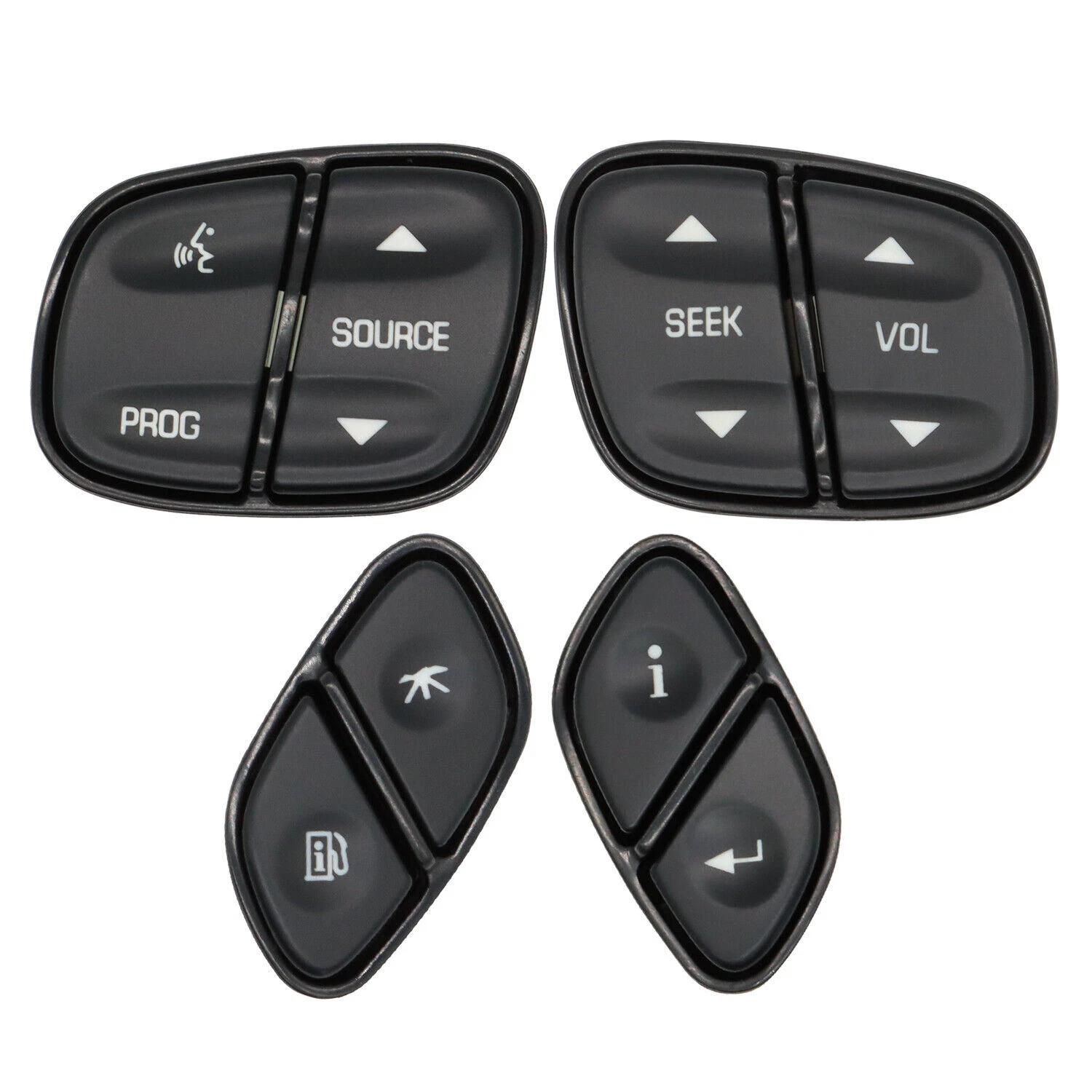 4Pcs Steering Wheel Switch 1999442, 1999443, 12450243, 12450244, 21997738, 21997739