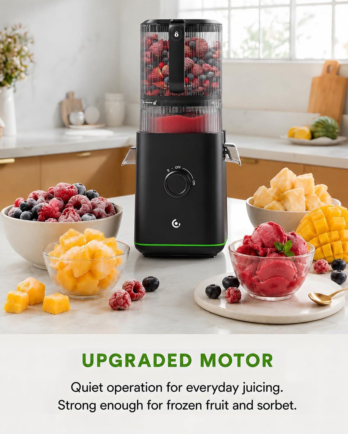 AMZCHEF 1919 Cold Press Juicer 4