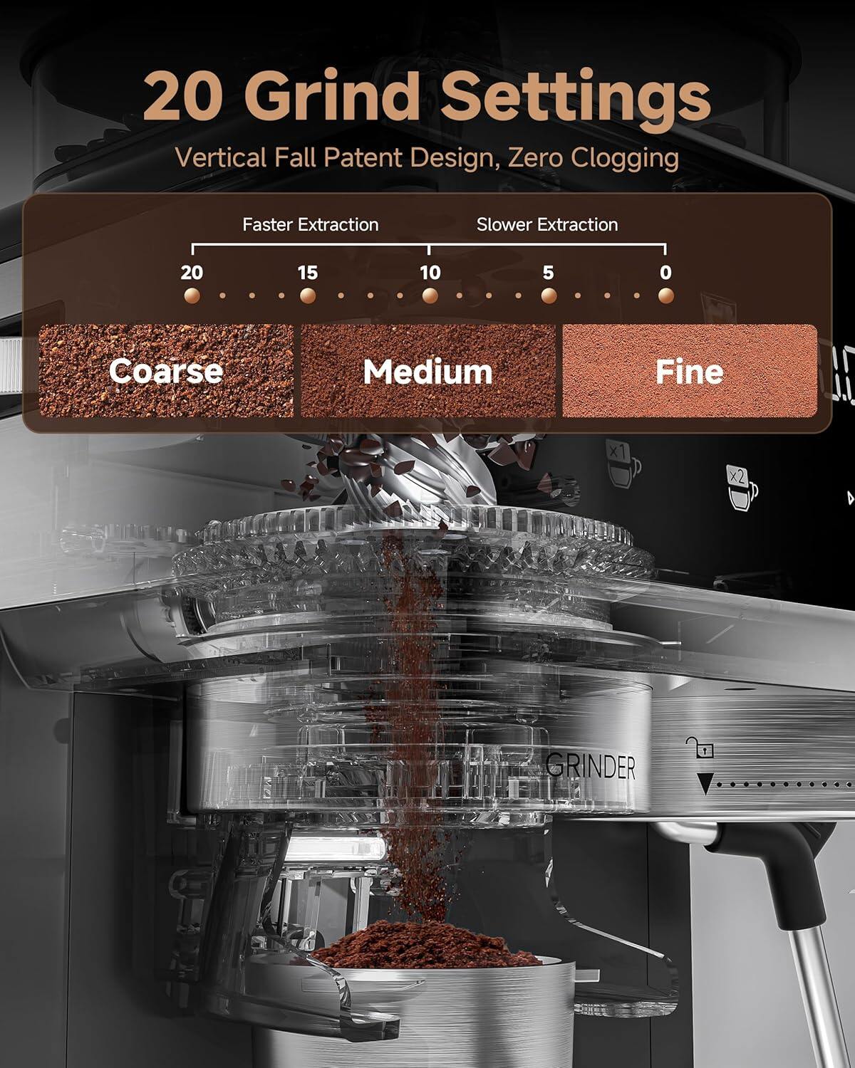 AMZCHEF 5566 Coffee Machine 3