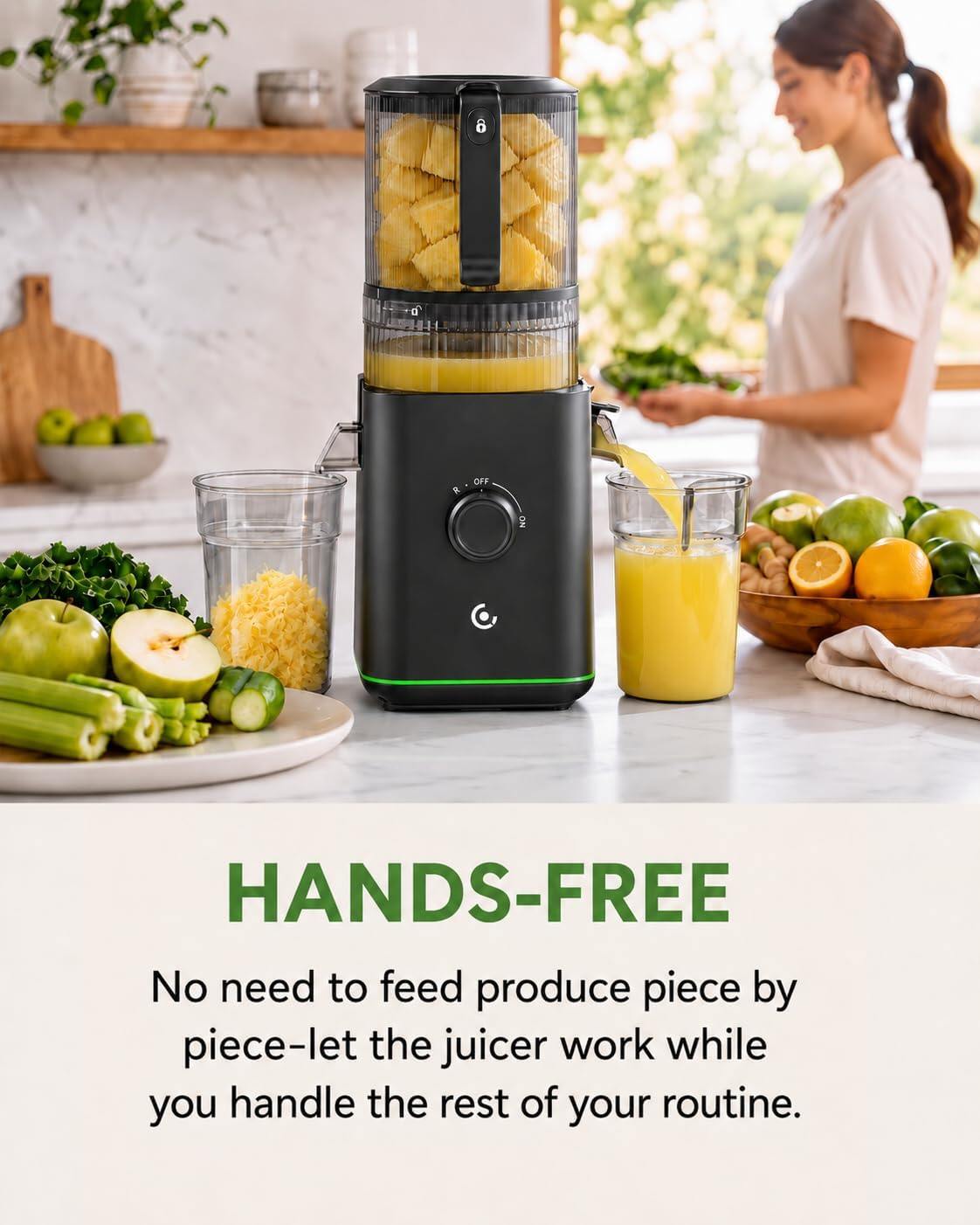 AMZCHEF 1919 Cold Press Juicer 3