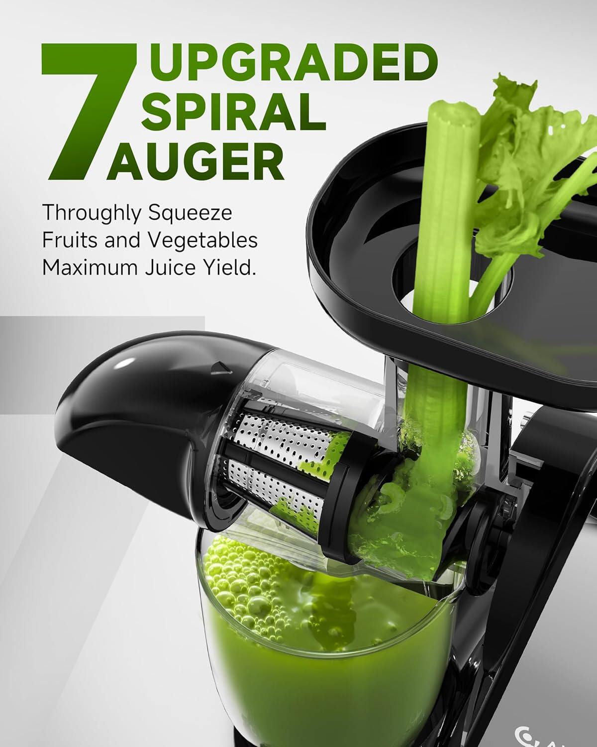 AMZCHEF 1501 Cold Press Juicer 3